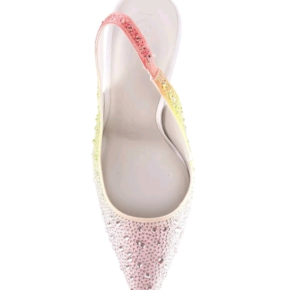 Karl Lagerfeld Chalina Rhinestone slingback pumps Heels PRIDE $149 - Picture 3 of 10